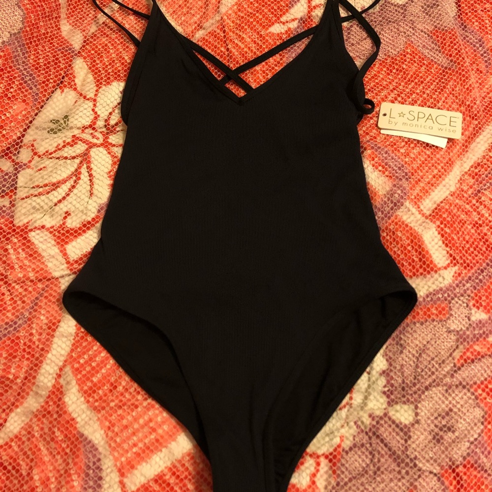 L space one piece bathing suit